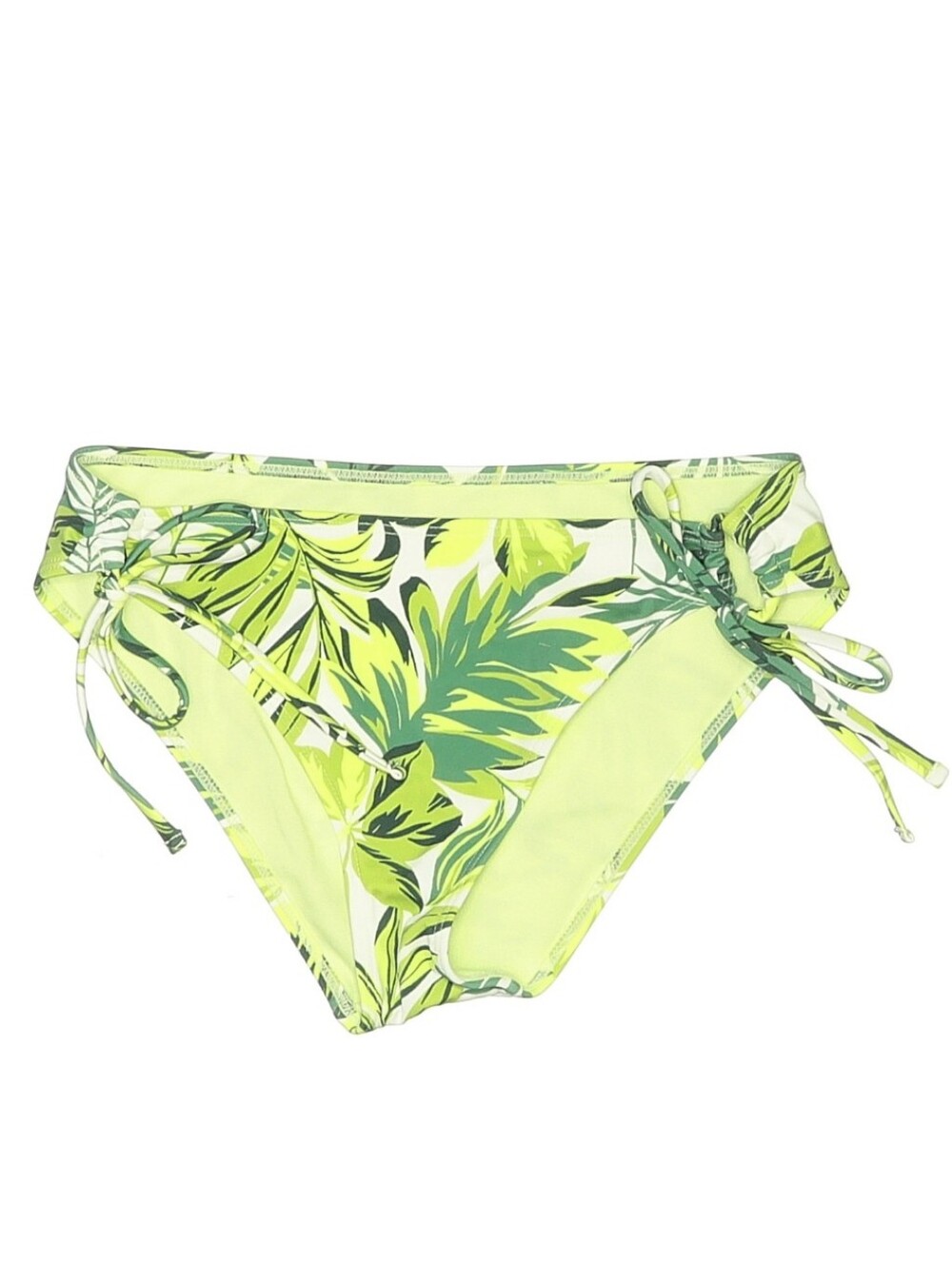 ✨ Adore Me "Tatiana" Tropical Palm Leaf Bikini Swim Bottom, M, Green & White ✨